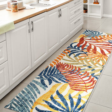 Tropics Palm Leaves Indoor/outdoor Area Rug
